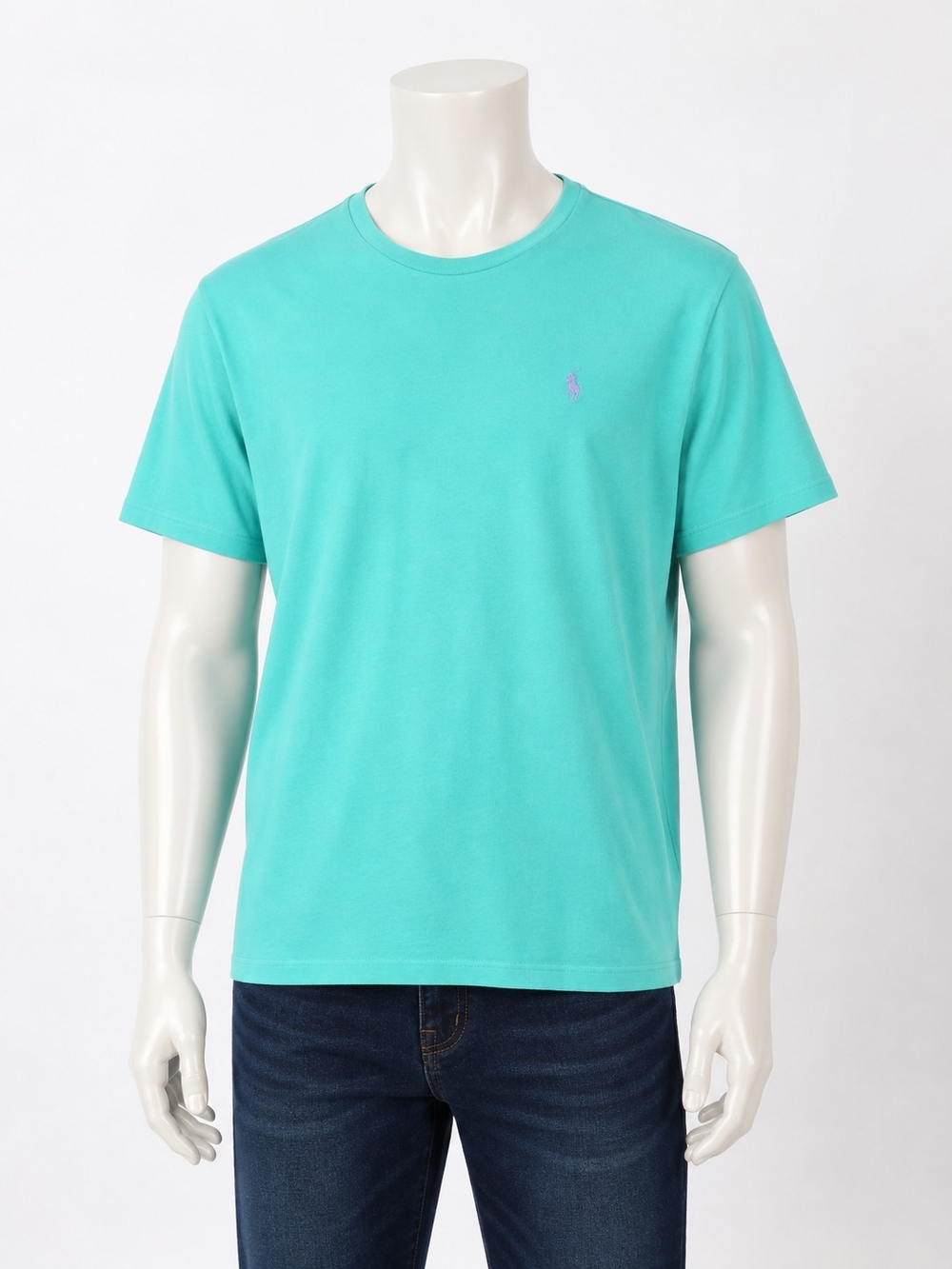 Polo by Ralph Lauren Men’s Aqua Crewneck T-Shirt